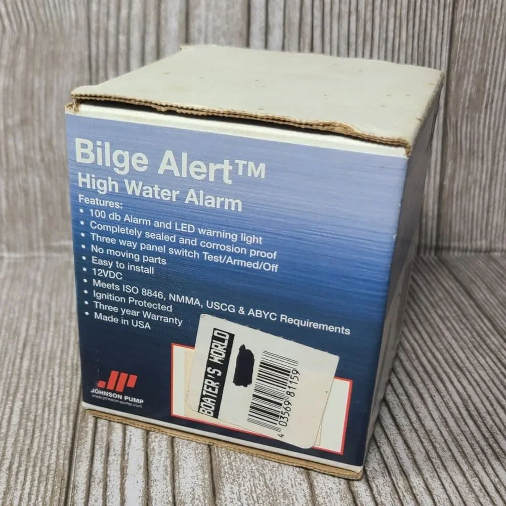 Johnson Pump 72303 Bilge Alert High Water Alarm w Mirius Sensor 12V Boat Marine